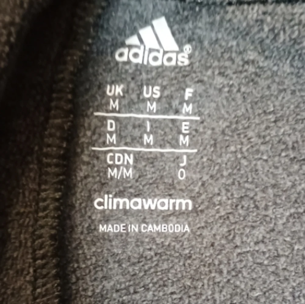 adidas Mens Dark Gray Sweatpants with Red Side Stripes - Picture 3 of 3